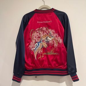Bomber silk jacket
